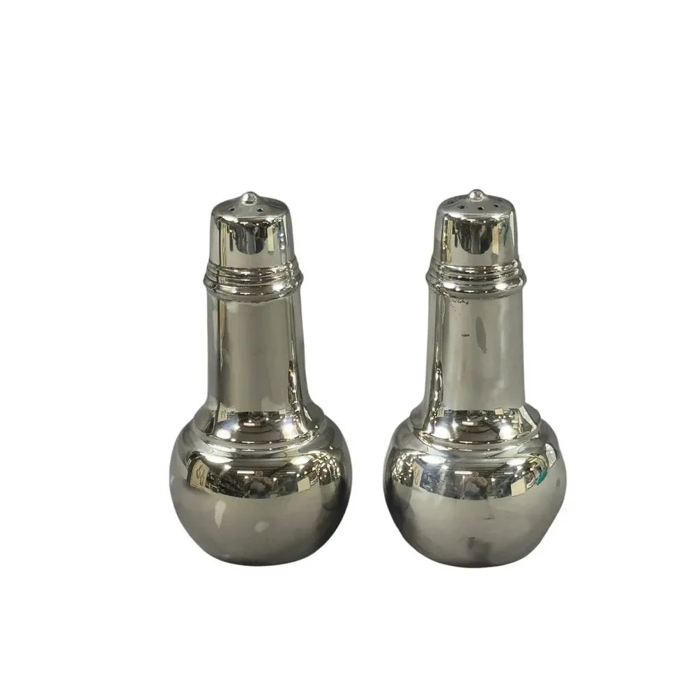 Vintage WM Rogers Silverplate Salt & Pepper Shakers No. 964 Original Box